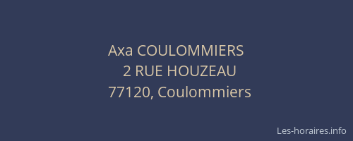 Axa COULOMMIERS
