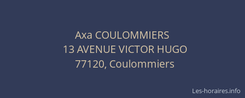 Axa COULOMMIERS
