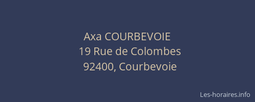 Axa COURBEVOIE