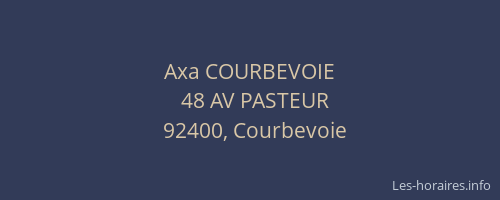 Axa COURBEVOIE