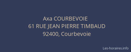 Axa COURBEVOIE