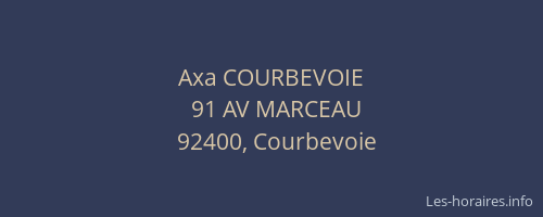 Axa COURBEVOIE