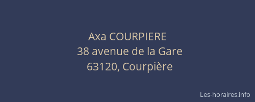 Axa COURPIERE