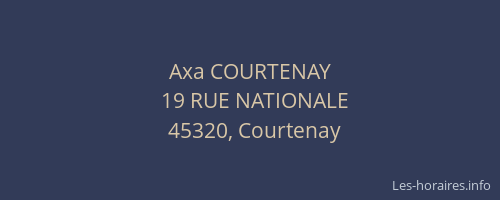Axa COURTENAY