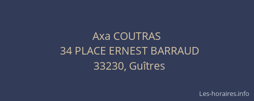 Axa COUTRAS
