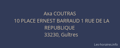 Axa COUTRAS