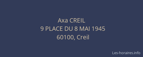 Axa CREIL