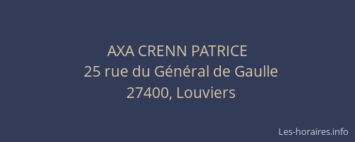 AXA CRENN PATRICE