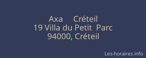 Axa     Créteil
