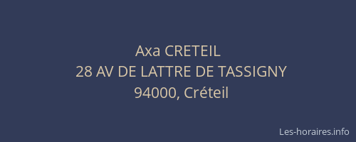 Axa CRETEIL