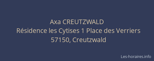 Axa CREUTZWALD