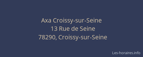 Axa Croissy-sur-Seine