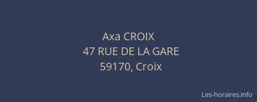 Axa CROIX