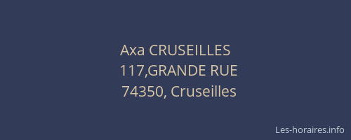 Axa CRUSEILLES