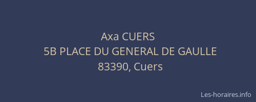 Axa CUERS