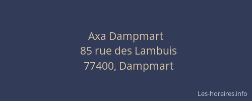 Axa Dampmart