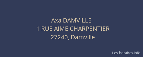 Axa DAMVILLE