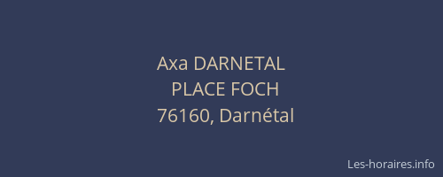 Axa DARNETAL
