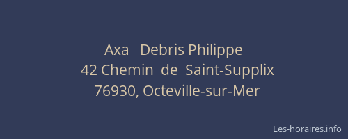 Axa   Debris Philippe