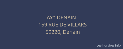 Axa DENAIN