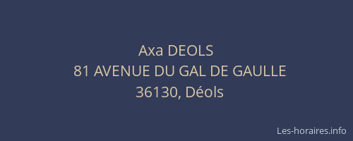 Axa DEOLS