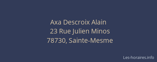 Axa Descroix Alain