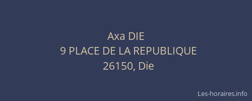 Axa DIE