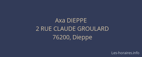 Axa DIEPPE
