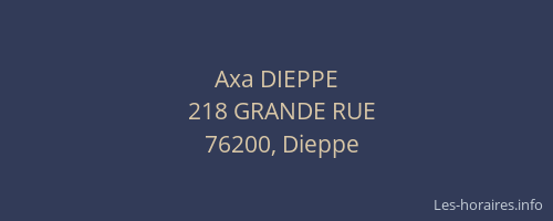Axa DIEPPE