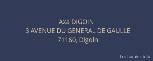 Axa DIGOIN