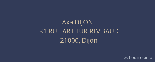 Axa DIJON
