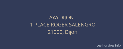 Axa DIJON