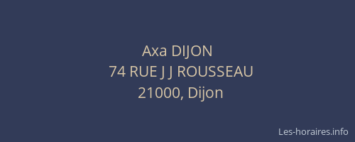 Axa DIJON