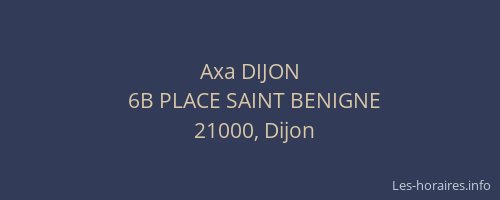 Axa DIJON