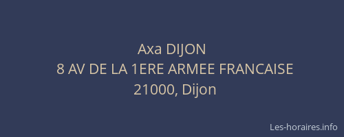 Axa DIJON