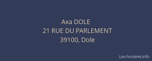 Axa DOLE