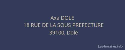 Axa DOLE