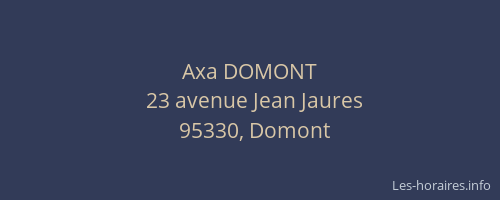 Axa DOMONT