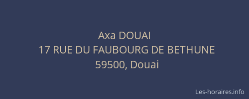 Axa DOUAI