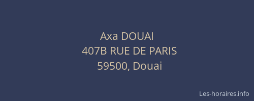 Axa DOUAI