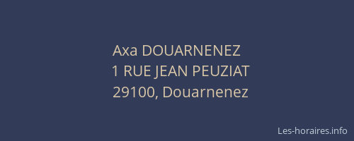 Axa DOUARNENEZ