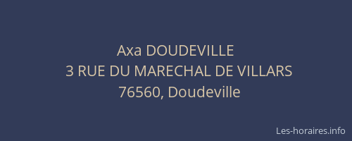 Axa DOUDEVILLE