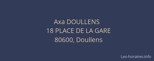 Axa DOULLENS