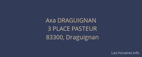 Axa DRAGUIGNAN