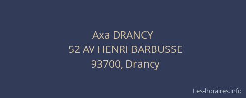 Axa DRANCY