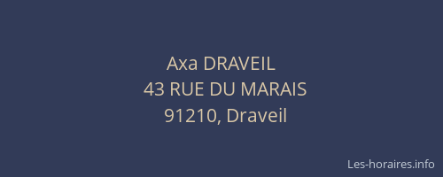 Axa DRAVEIL
