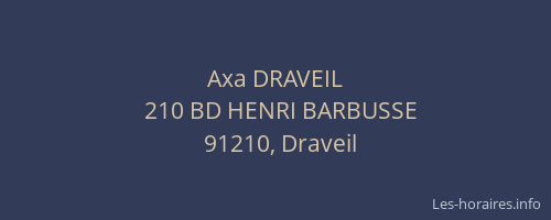 Axa DRAVEIL
