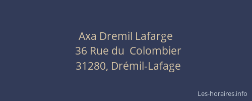 Axa Dremil Lafarge