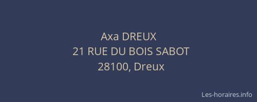 Axa DREUX