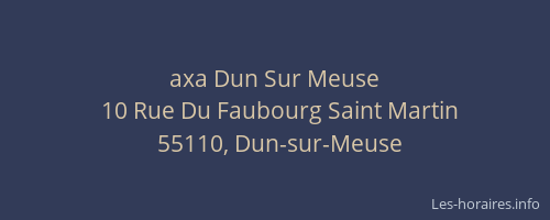 axa Dun Sur Meuse